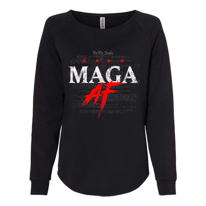 We The People Maga Af Womens California Wash Sweatshirt