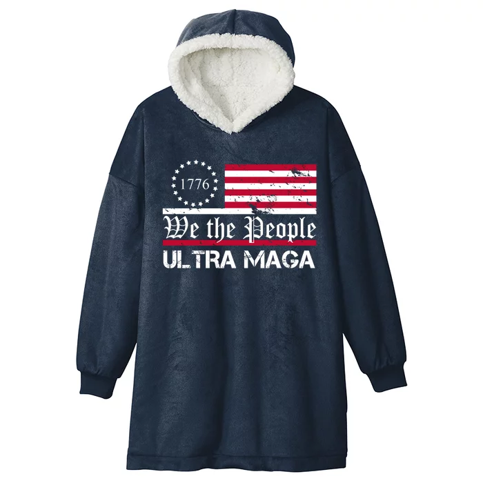 We The People 1776 Ultra Maga Hooded Wearable Blanket