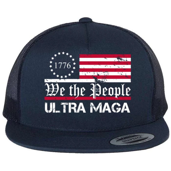 We The People 1776 Ultra Maga Flat Bill Trucker Hat