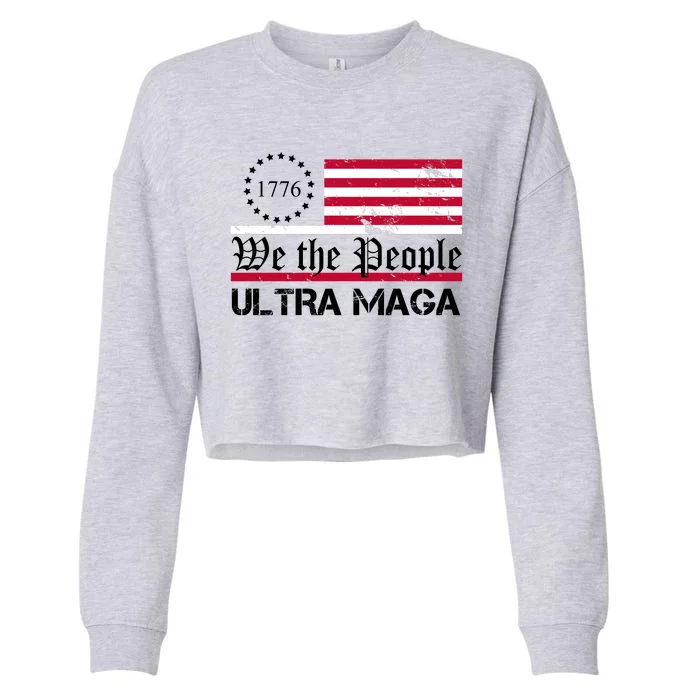 We The People 1776 Ultra Maga Cropped Pullover Crew