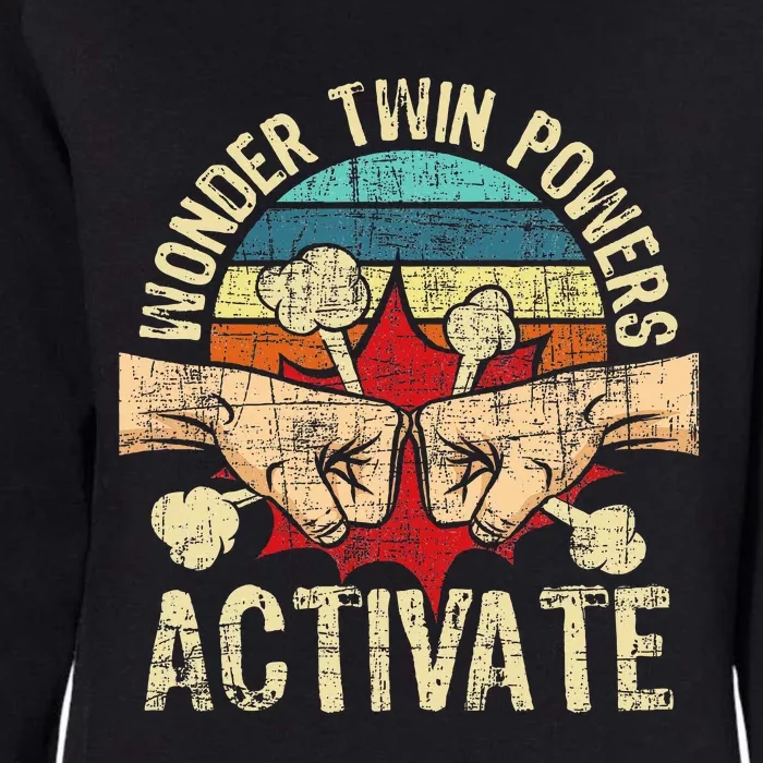 Wonder Twin Powers Activate Twins Brother Sister Sibling Womens California Wash Sweatshirt