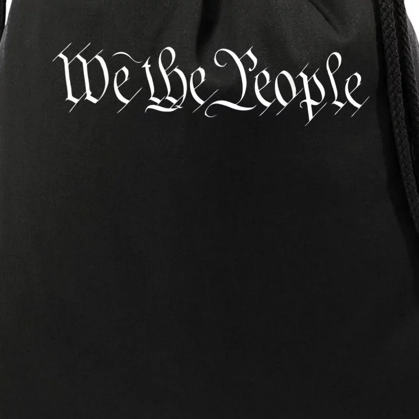 We The People USA Preamble Constitution America 1776 Drawstring Bag