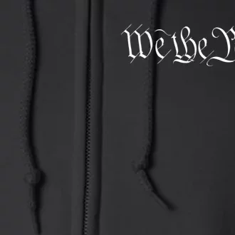 We The People USA Preamble Constitution America 1776 Full Zip Hoodie