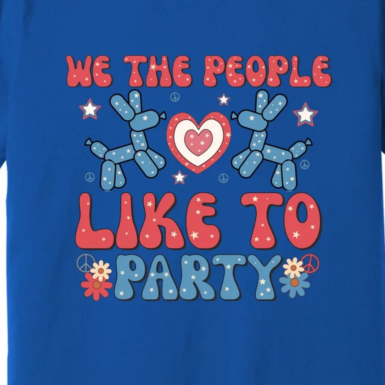 We The People Like To Party 4th Of July Retro Gift Premium T-Shirt