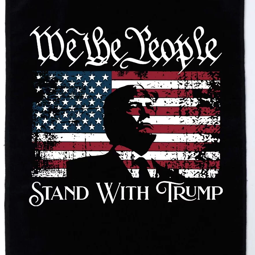 We The People Stand With Trump Platinum Collection Golf Towel