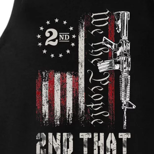 We The People 2nd That Second Amendment Pro Gun American Ladies Tri-Blend Wicking Tank