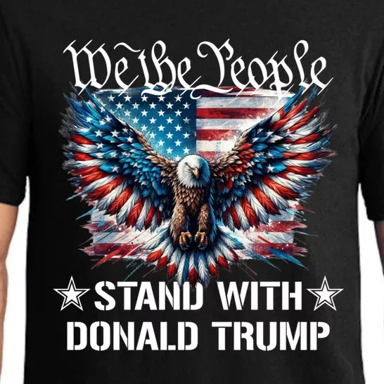 We The People Stand With Donald Trump Meaningful Gift Pajama Set