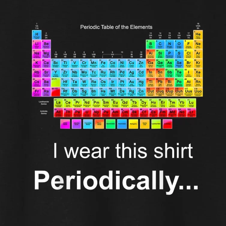 Wear This Periodically Periodic Table Of Elements Women's Crop Top Tee