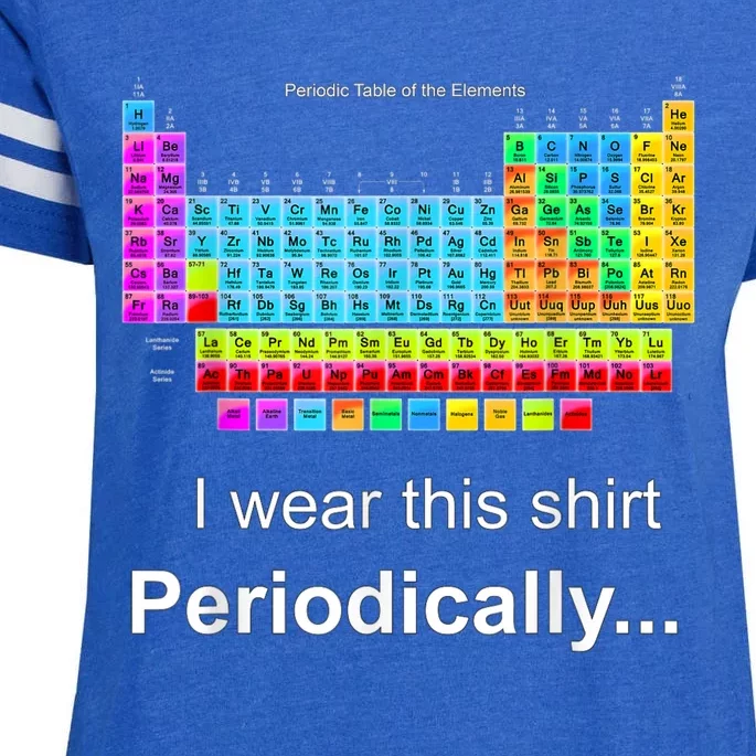 Wear This Periodically Periodic Table Of Elements Enza Ladies Jersey Football T-Shirt