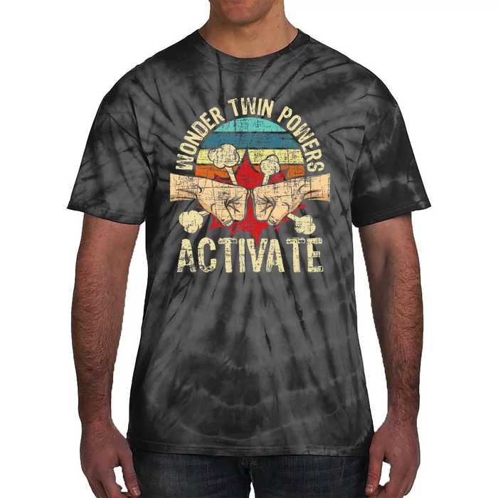 Wonder Twin Powers Activate Twins Brother Sister Sibling Tie-Dye T-Shirt