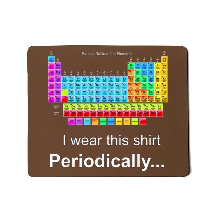 Wear This Periodically Periodic Table Of Elements Mousepad