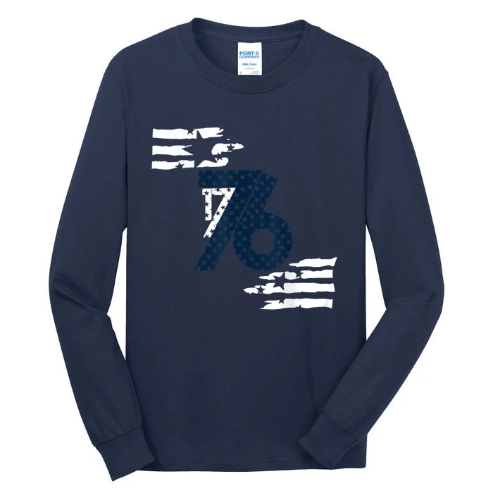 We The People 1776 American Flag Tall Long Sleeve T-Shirt