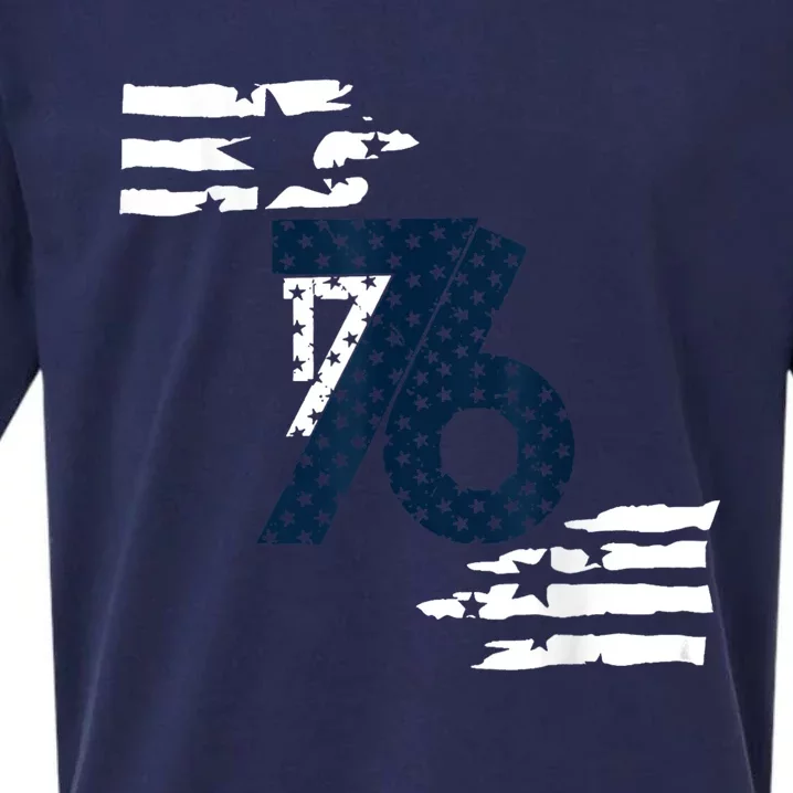 We The People 1776 American Flag Sueded Cloud Jersey T-Shirt