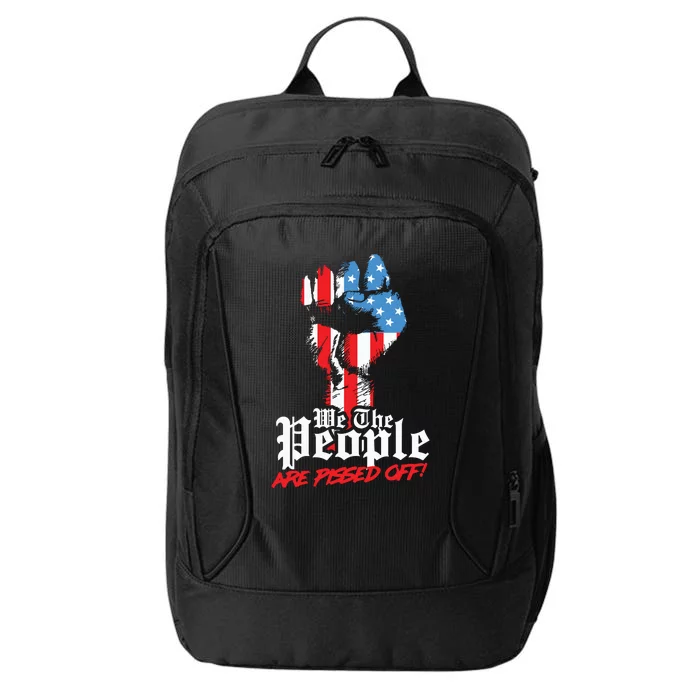 We The People Are Pissed Off Trump MAGA Constitution Gift City Backpack