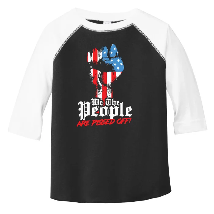 We The People Are Pissed Off Trump MAGA Constitution Gift Toddler Fine Jersey T-Shirt