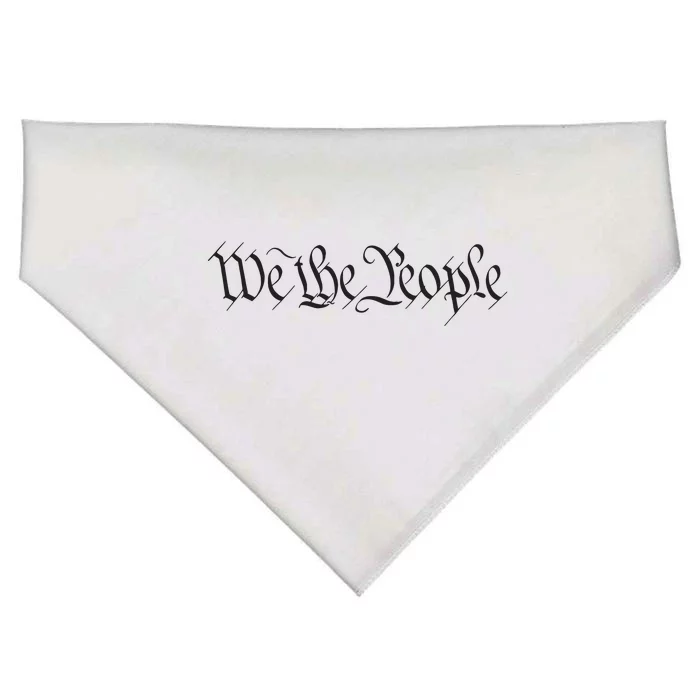 We The People Constitution Bill Of Rights American USA-Made Doggie Bandana