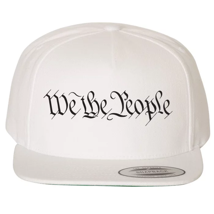 We The People Constitution Bill Of Rights American Wool Snapback Cap