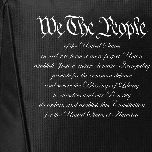 We The People Constitution American Patriot We The People City Backpack