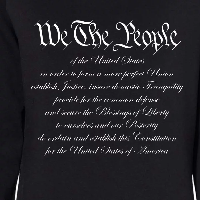 We The People Constitution American Patriot We The People Womens California Wash Sweatshirt