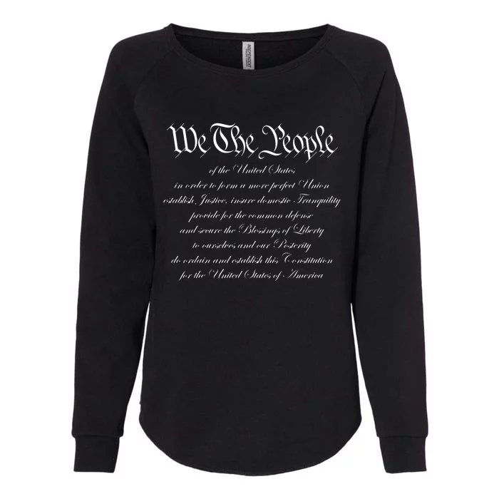 We The People Constitution American Patriot We The People Womens California Wash Sweatshirt