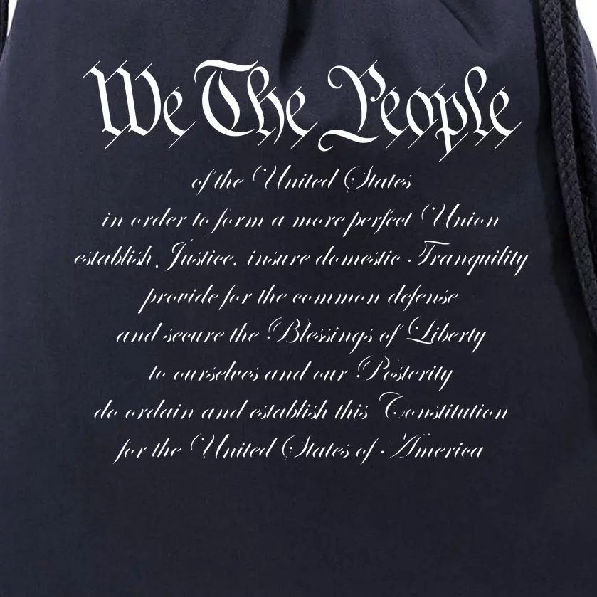 We The People Constitution American Patriot We The People Drawstring Bag