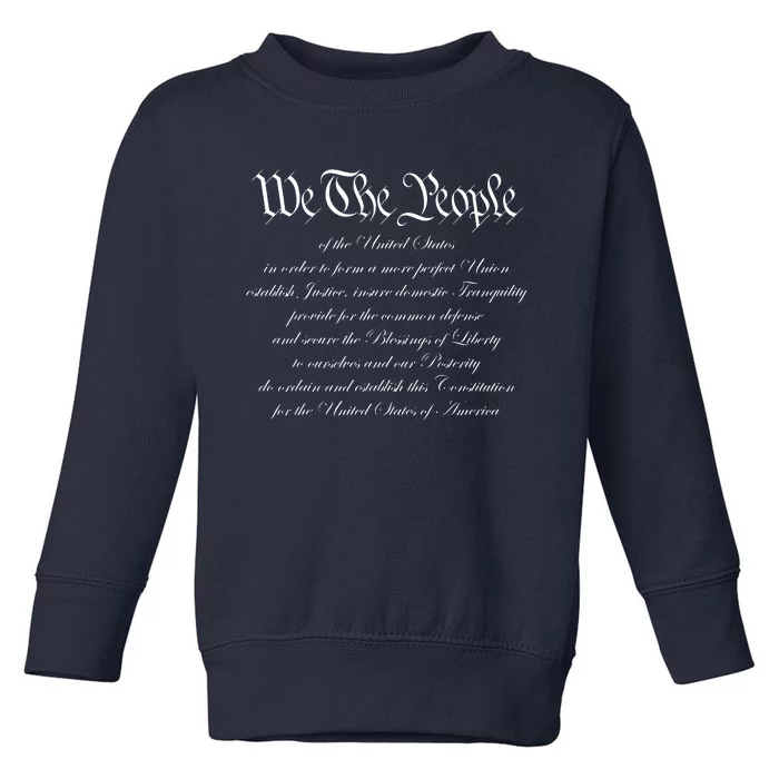 We The People Constitution American Patriot We The People Toddler Sweatshirt