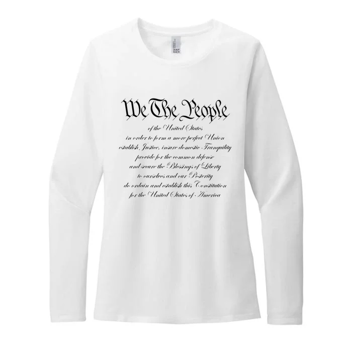 We The People Constitution American Patriot We The People Womens CVC Long Sleeve Shirt