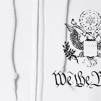 WE THE PEOPLE AMERICAN BALD EAGLE SEAL FLAG US CONSTITUTION Full Zip Hoodie