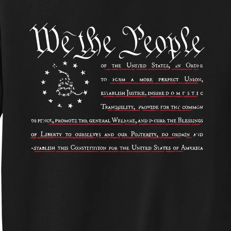 We The People Gadsden USA Flag Preamble Of The Constitution Sweatshirt