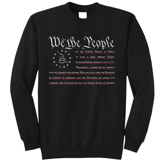 We The People Gadsden USA Flag Preamble Of The Constitution Sweatshirt