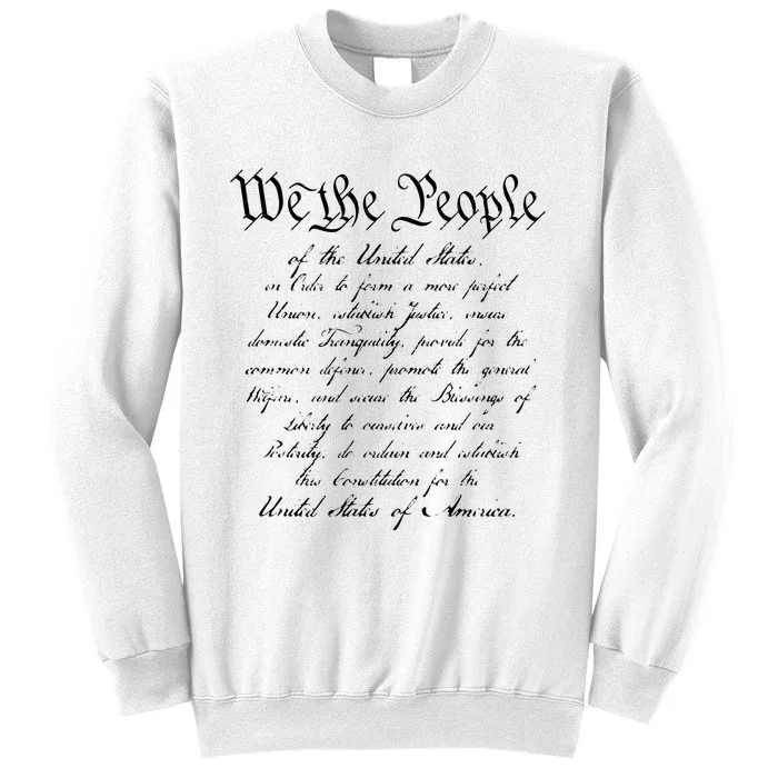 WE THE PEOPLE Preamble To The US Constitution Patriotic Sweatshirt