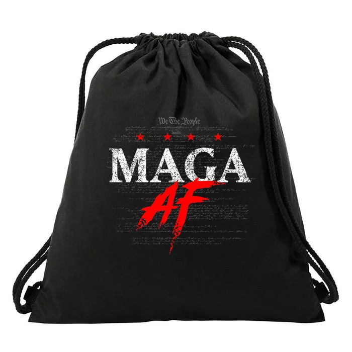 We The People Maga Drawstring Bag