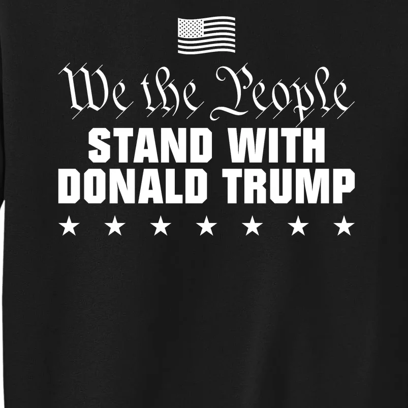 We The People Stand With Donald Trump 2024 Trump Indictment USA Flag Sweatshirt