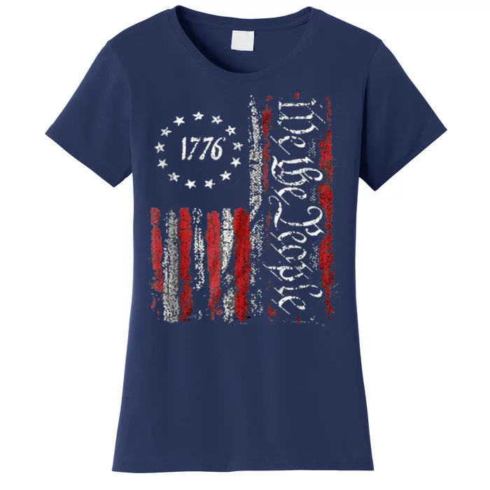 We The People American History 1776 Independence Day Vintage Women's T-Shirt