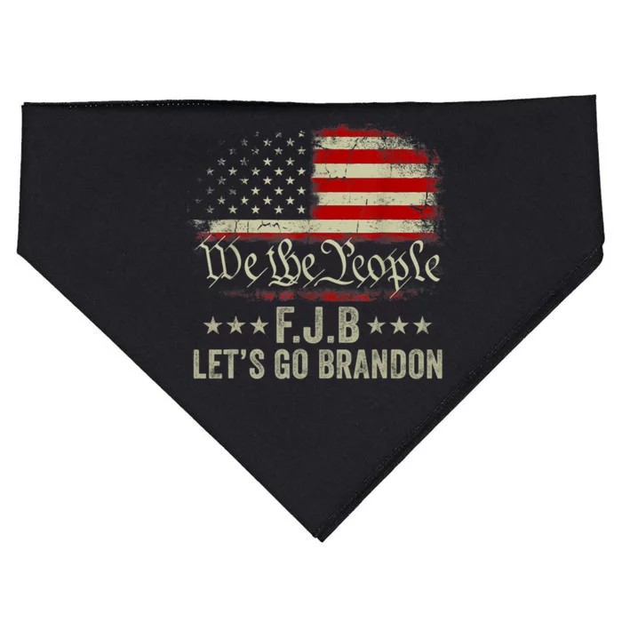 We The People FJB Let's Go Brandon USA-Made Doggie Bandana