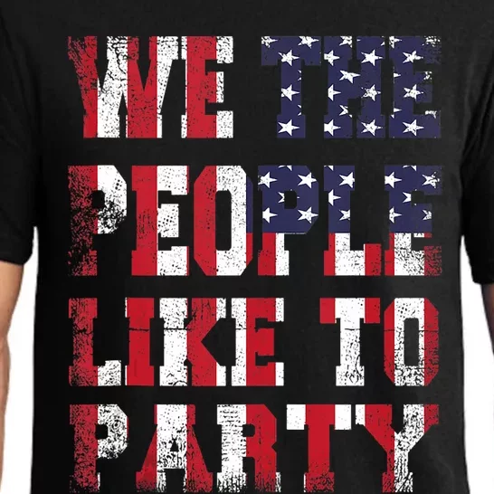 We The People Like To Party 4th Of July Independence Day Pajama Set