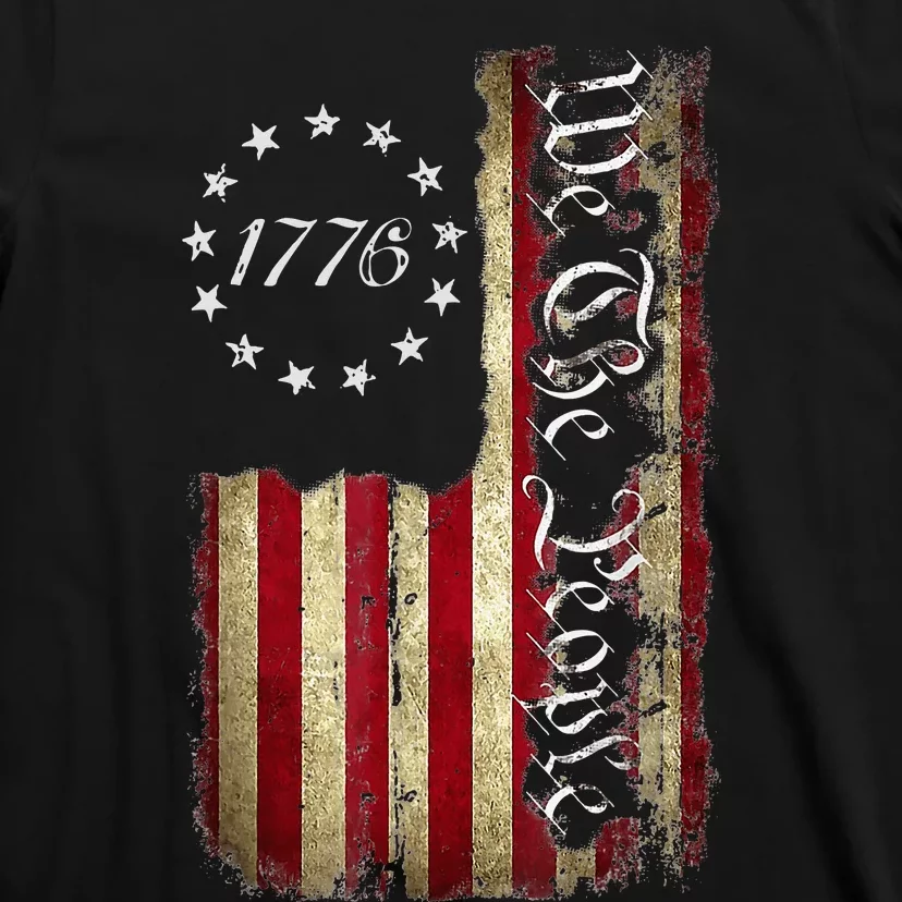 We The People 1776 American Flag 4th Of July T-Shirt