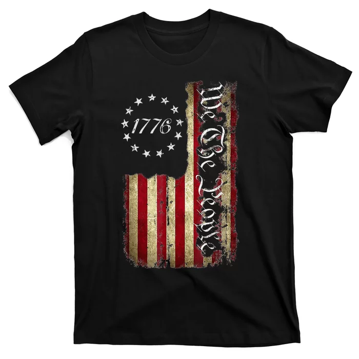 We The People 1776 American Flag 4th Of July T-Shirt