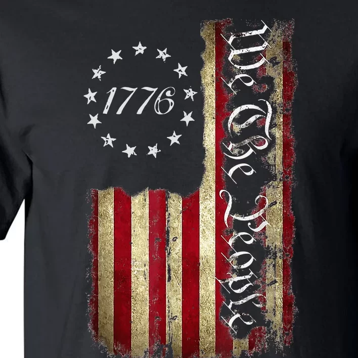 We The People 1776 American Flag 4th Of July Tall T-Shirt