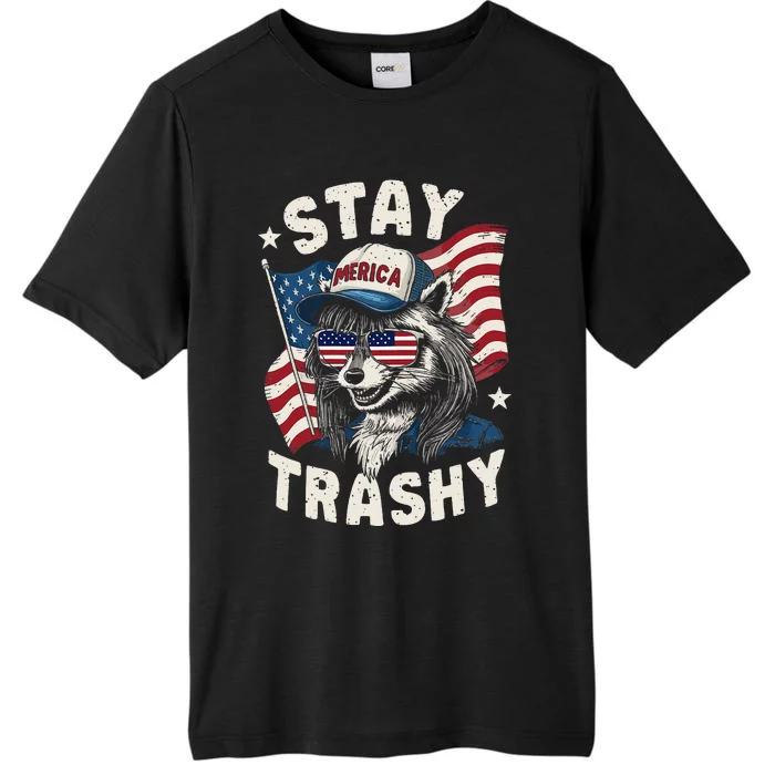 White Trash Party Attire Redneck Raccoon Stay Trashy Usa ChromaSoft Performance T-Shirt