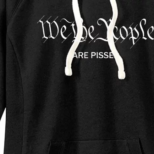 We The People Are Pissed Off Founding Fathers American Women's Fleece Hoodie