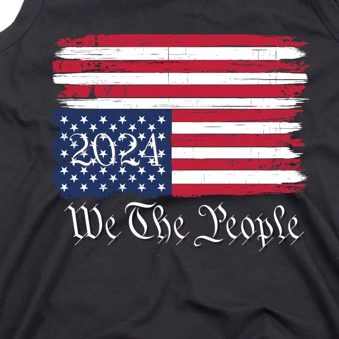 We The People 2024 Distressed Usa Flag Save Our Republic Save Our Constitution Tank Top