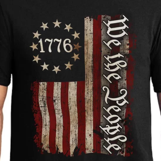 We The People 1776 Gift American Flag 4th Of July Gift Pajama Set