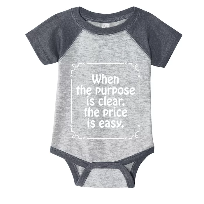 When The Purpose Is Clear Infant Baby Jersey Bodysuit