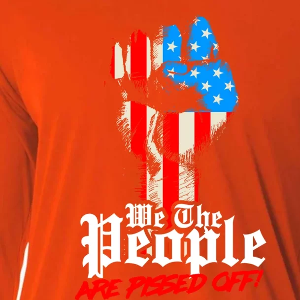 We The People Are Pissed Off Trump Maga Constitution Gift Cooling Performance Long Sleeve Crew