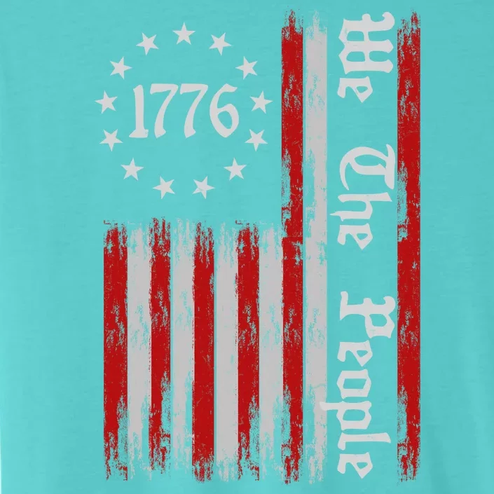 We The People 1776 Distressed USA American Flag ChromaSoft Performance T-Shirt