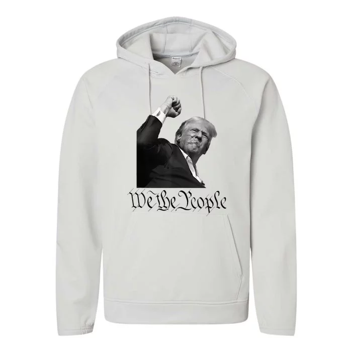 We The People Support Donald Trump Performance Fleece Hoodie