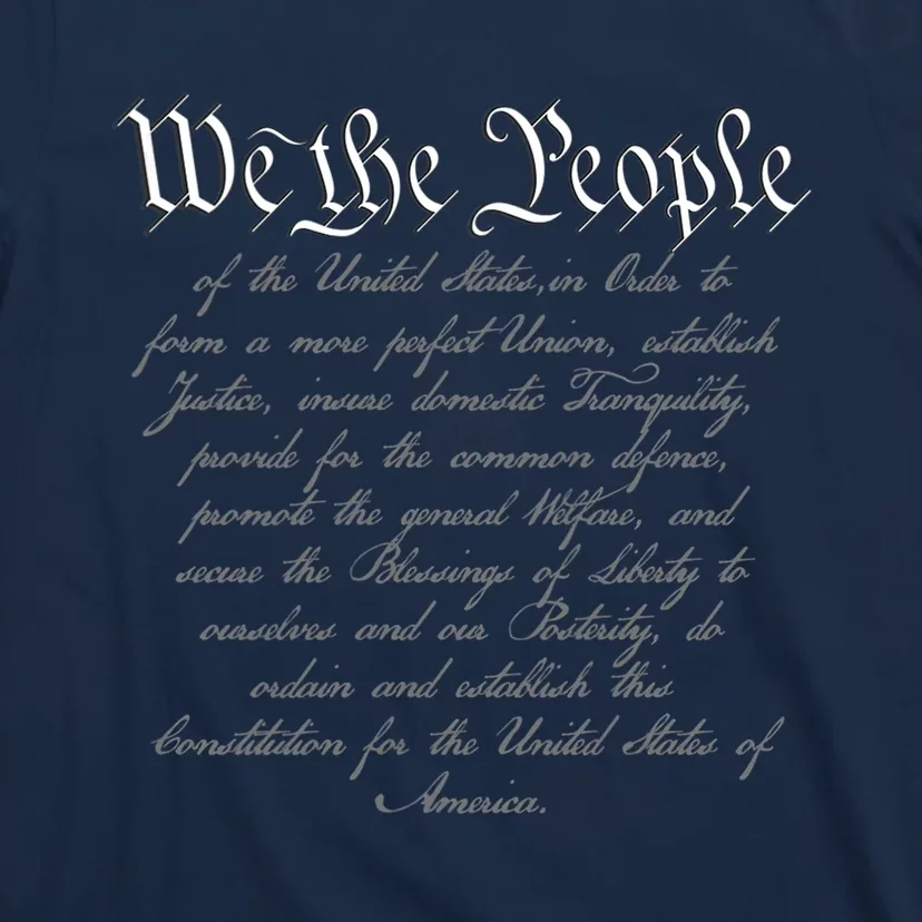 We The People US Constitution 4th Of July Patriotic T-Shirt