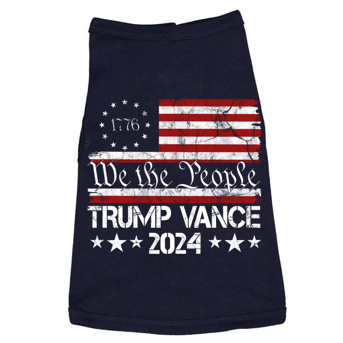 We The People Trump Vance 2024 Usa Vintage Flag Doggie Tank