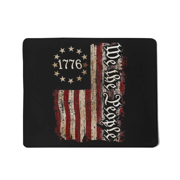 We The People 1776 American Flag 4th Of July Men Women Mousepad